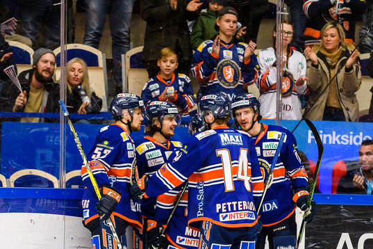 Växjös Arvid Lundberg, Adam Brodecki, Emil Pettersson och