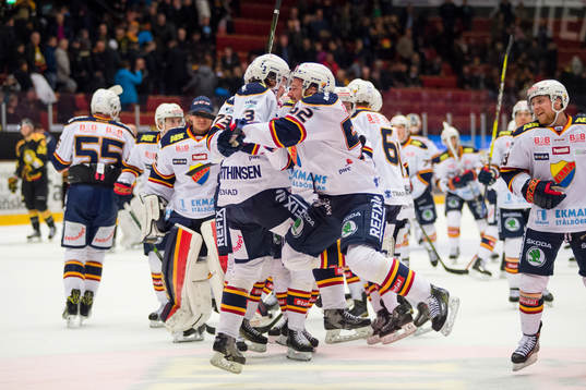 Djurgårdens spelare jublar