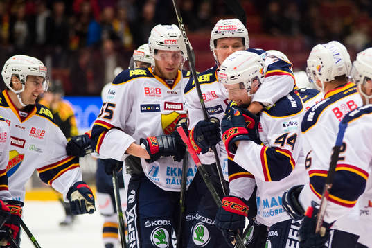 Djurgårdens spelare jublar