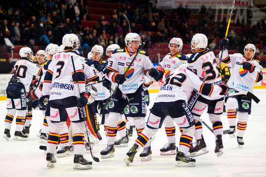 Djurgårdens spelare jublar