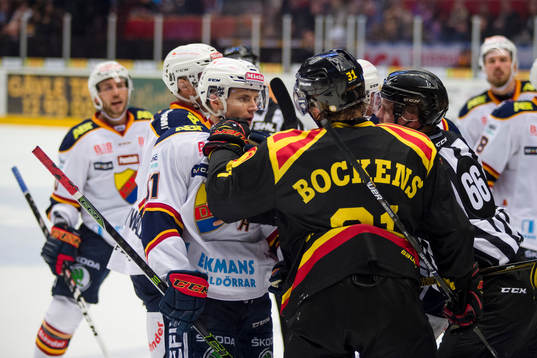 Djurgårdens Markus Ljungh och Brynäs Jonathan Granström