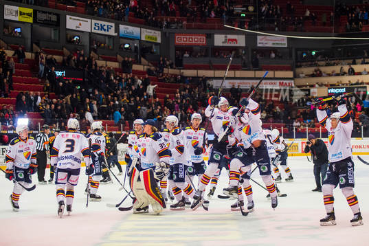 Djurgårdens spelare jublar