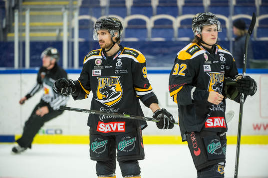 Panterns Mattias Persson och Dennis Svensson deppar