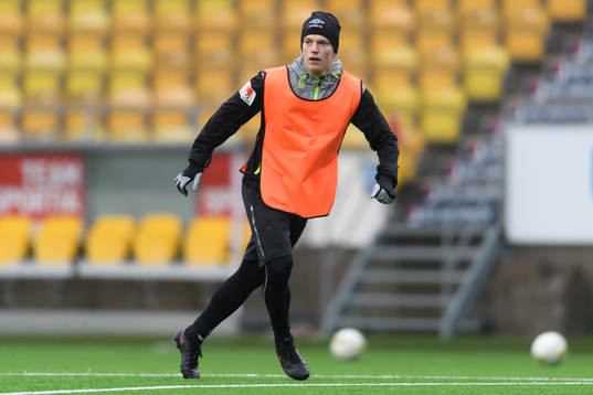 Daniel Gustavsson nder Elfsborgs träning