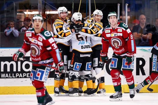 Skellefteås spelare jublar
