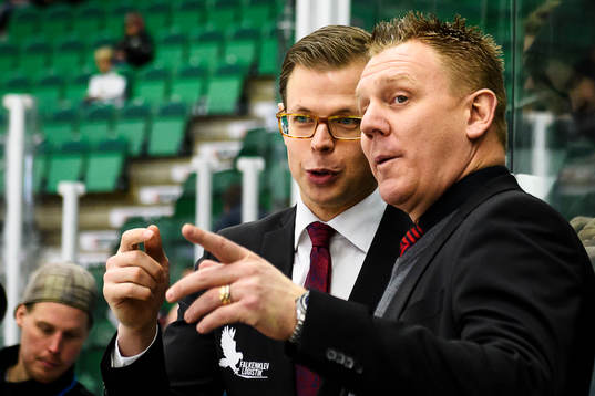 Malmö Redhawks assisterande tränare Martin Filander och