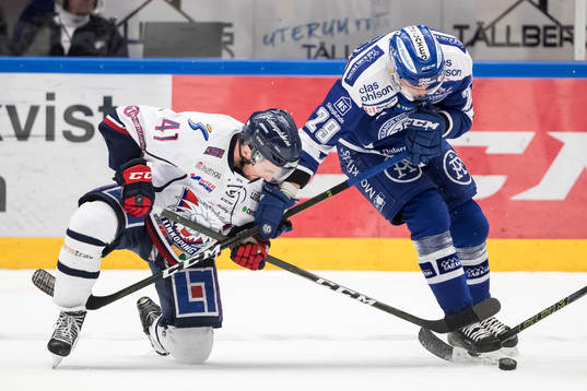 kamp mellan Leksands Tobias Forsberg och Linköpings Broc