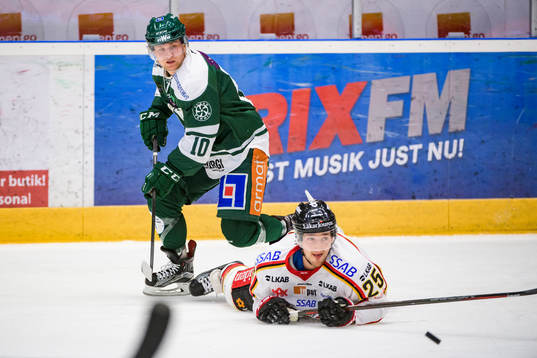 Färjestads Marcus Nilsson och Luleås Anton Hedman