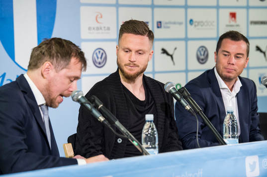 Presschef Peter Åhlander och sportchef Daniel Andersson