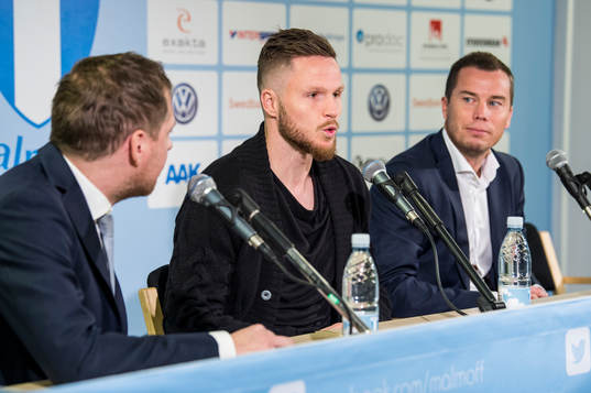 Presschef Peter Åhlander och sportchef Daniel Andersson