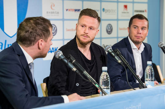 Presschef Peter Åhlander och sportchef Daniel Andersson