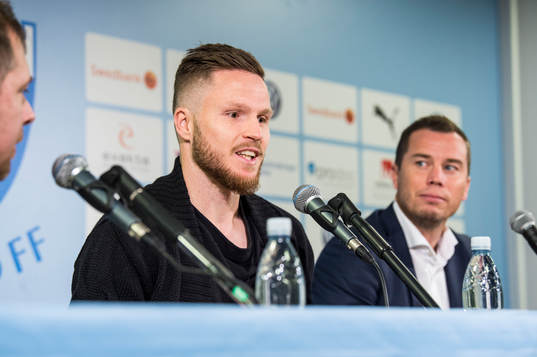 Presschef Peter Åhlander och sportchef Daniel Andersson