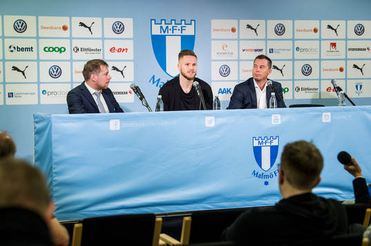 Presschef Peter Åhlander och sportchef Daniel Andersson