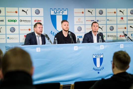 Presschef Peter Åhlander och sportchef Daniel Andersson