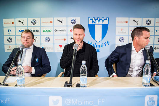 Presschef Peter Åhlander och sportchef Daniel Andersson
