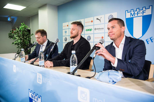 Presschef Peter Åhlander och sportchef Daniel Andersson