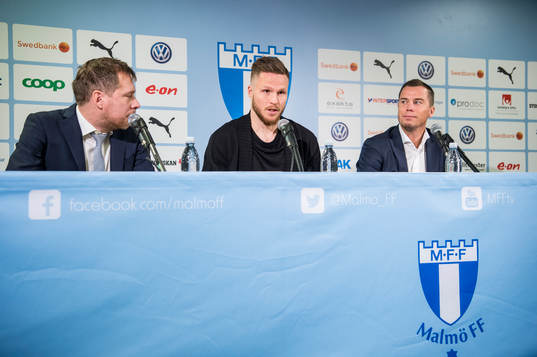 Presschef Peter Åhlander och sportchef Daniel Andersson