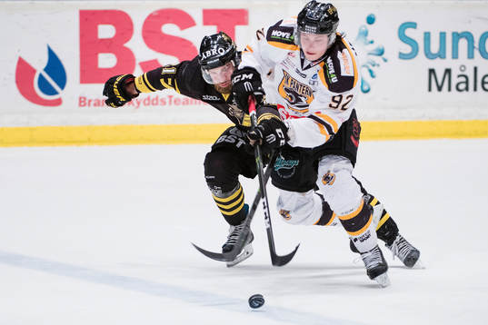 s Christian Sandberg och Panterns Dennis Svensson