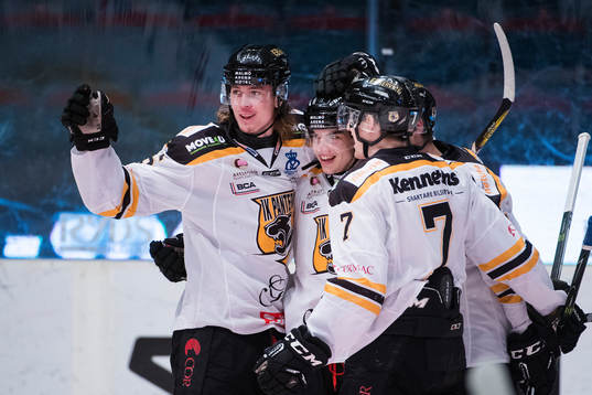 Panterns spelare jublar