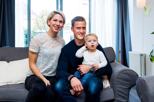 Emma Hansson, Feyenoords Pär Hansson och  dottern Selma