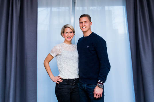 Emma Hansson och Feyenoords Pär Hansson