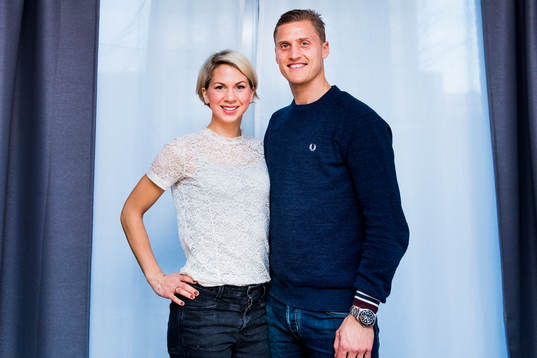 Emma Hansson och Feyenoords Pär Hansson