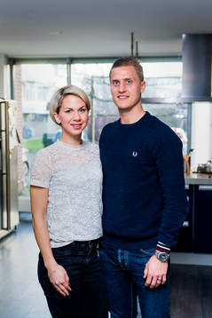 Emma Hansson och Feyenoords Pär Hansson