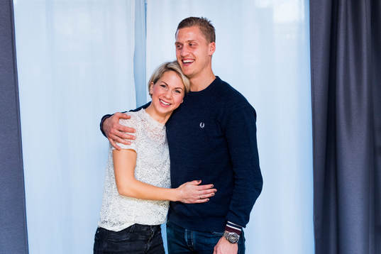 Emma Hansson och Feyenoords Pär Hansson