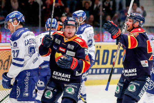 Djurgårdens Linus Johansson jublar