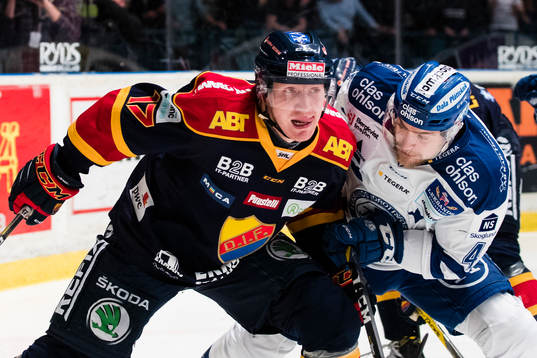 Djurgårdens Henrik Eriksson och Leksands Nichlas Torp