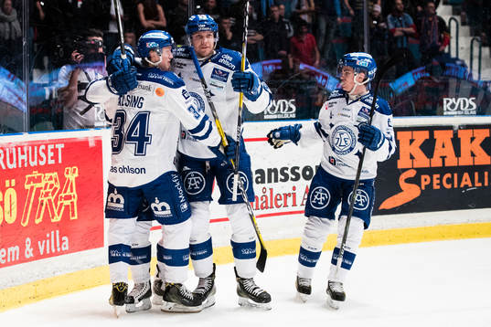 Leksands Olle Alsing, Lukas Ericssonoch Oskar Lang jublar