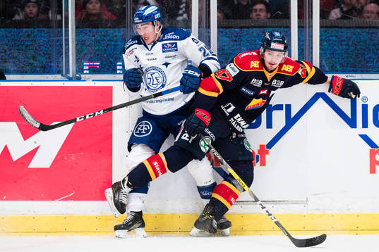 Leksands Tobias Forsberg och Djurgårdens Linus Johansson