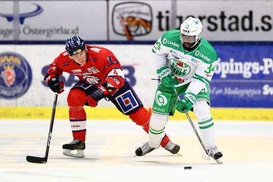 Rögles Edwin Hedberg och Linköpings Niclas Lundgren