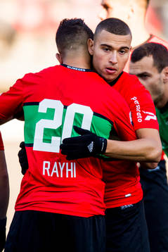 Nijmegens Jordan Larsson kramar om Mohamed Rayhi