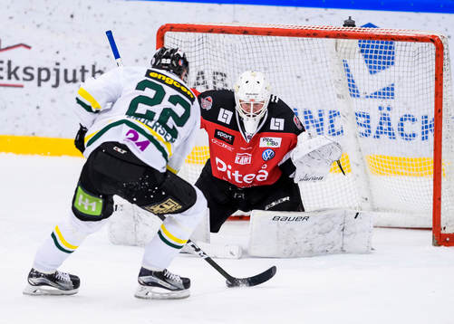 Piteås målvakt Joel Vännström