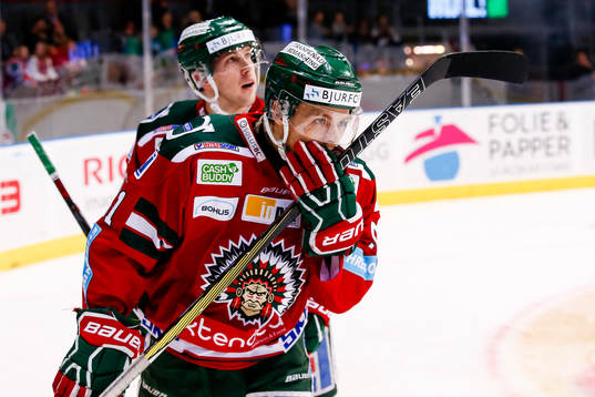 Frölundas Mats Rosseli Olsen jublar