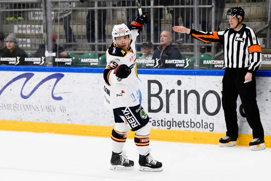 Djurgårdens Matt Anderson jublar