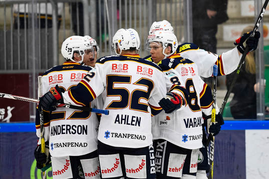 Djurgårdens spelare jublar