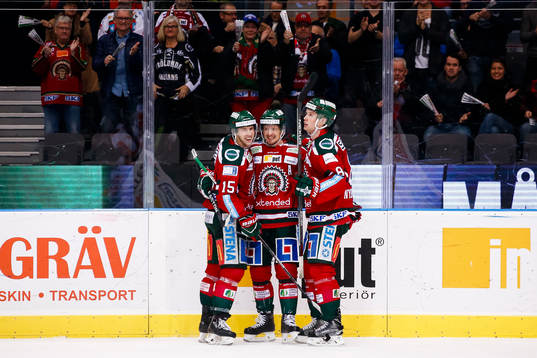 Frölundas Nicklas Lasu jublar