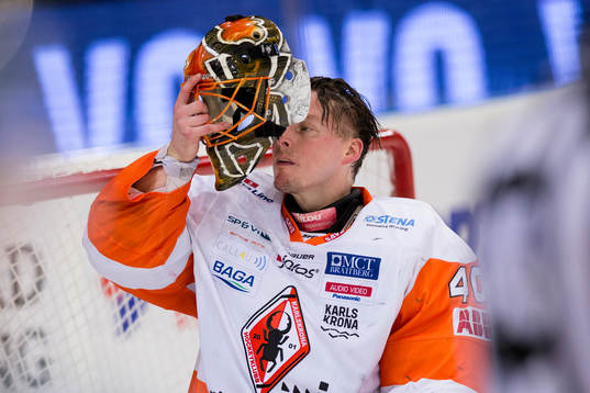 Karlskronas målvakt Johan Holmqvist