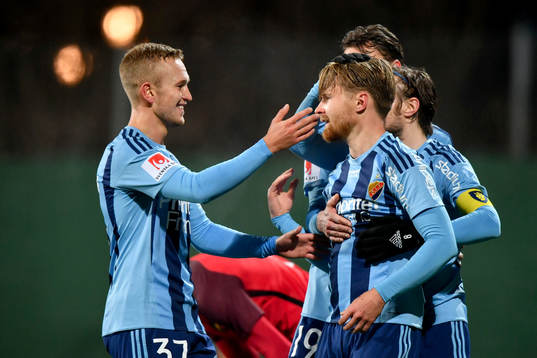 Djurgårdens Alexander Michel, Jacob Une Larsson och Kevin