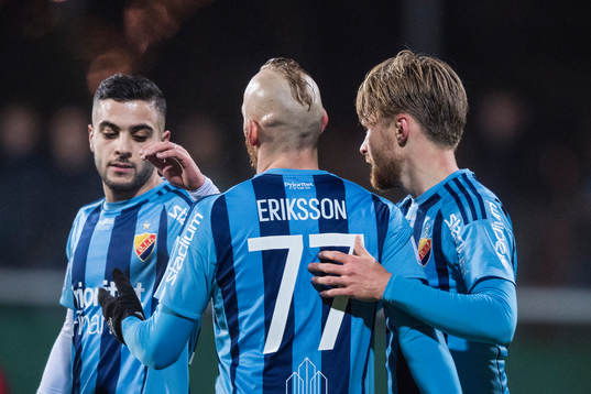 Djurgårdens Othman El Kabir, Magnus Eriksson och Jacob Une
