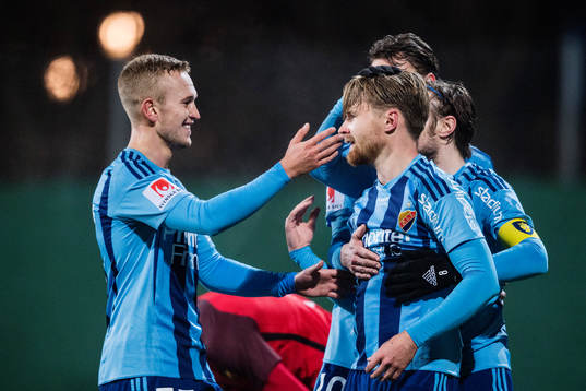 Djurgårdens Alexander Michel, Jacob Une Larsson och Kevin