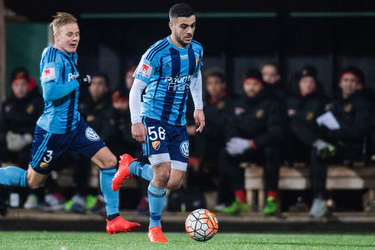 Djurgårdens Elliot Käck och Othman El Kabir