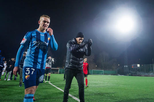 Djurgårdens Alexander Michel och Magnus Eriksson