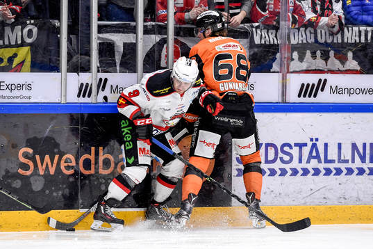 Malmö Redhawks Frederik Storm och Karlskronas Daniel