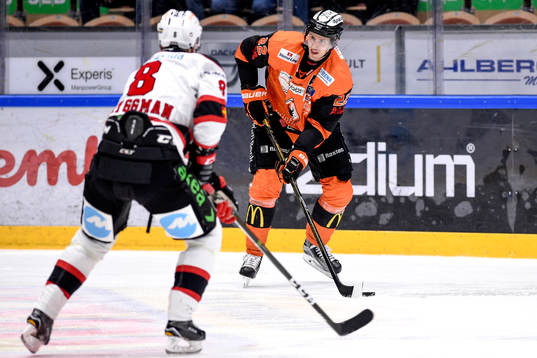 Malmö Redhawks Lars Bryggman och Karlskronas Alexander