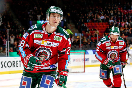 Frölundas Johan Sundström jublar