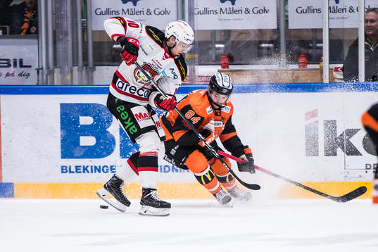 Malmö Redhawks Robin Alvarez  och Karlskronas Jimmy