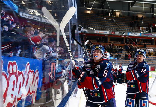 Linköpings Anton Karlsson och Anssi Salmela jublar
